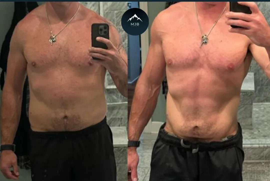 Doug, DOWN 15 LBS, 3% BODY FAT, 100 mile cycle ride